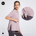 Top de yoga à capuche personnalisé Top pour femmes et chemises Sport Crop Top pour femmes